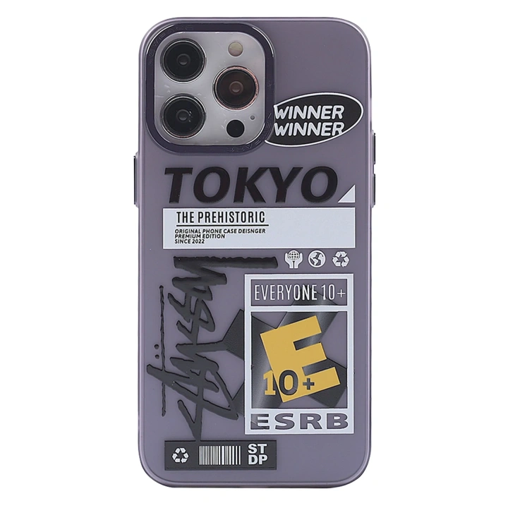 BFS  iPhone 13 Pro Max Kılıf  Desenli Kapak -  Mor - 2