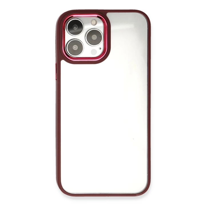 BFS  iPhone 13 Pro Max Kılıf Dora Kapak - Kırmızı