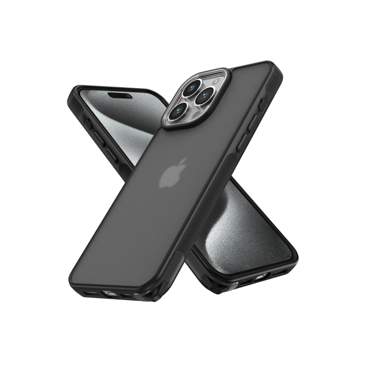 BFS  iPhone 13 Pro Max Kılıf Elegant Kapak - Siyah