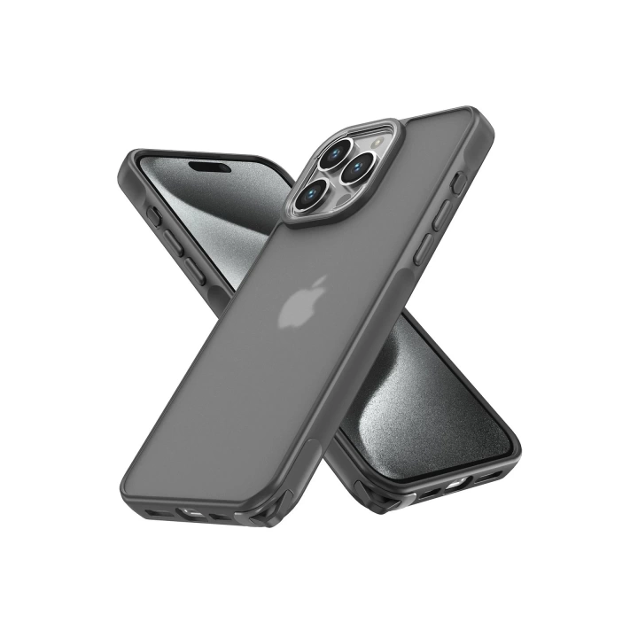 BFS  iPhone 13 Pro Max Kılıf Elegant Kapak - Titan Gri
