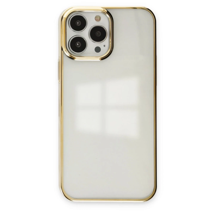 BFS  iPhone 13 Pro Max Kılıf Element Silikon - Gold