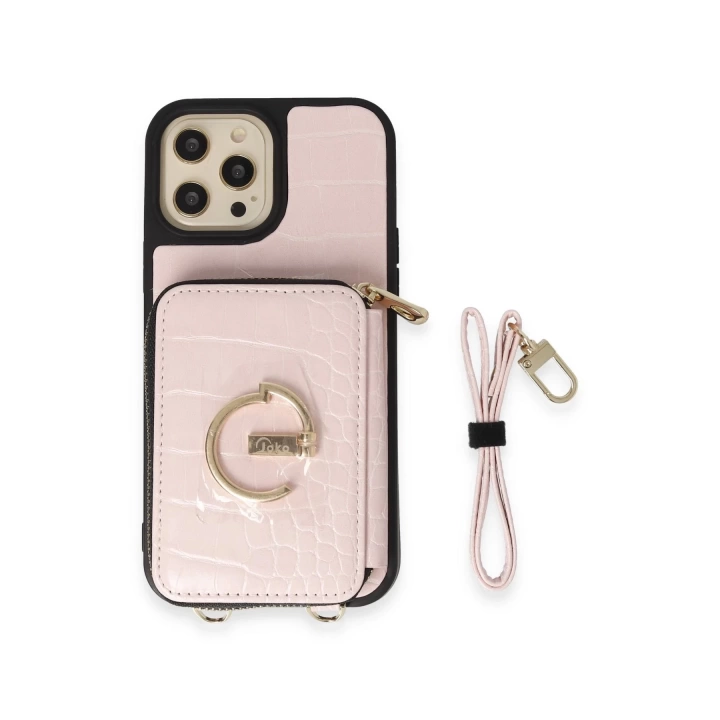 BFS  iPhone 13 Pro Max Kılıf Ermes Kapak - Pembe
