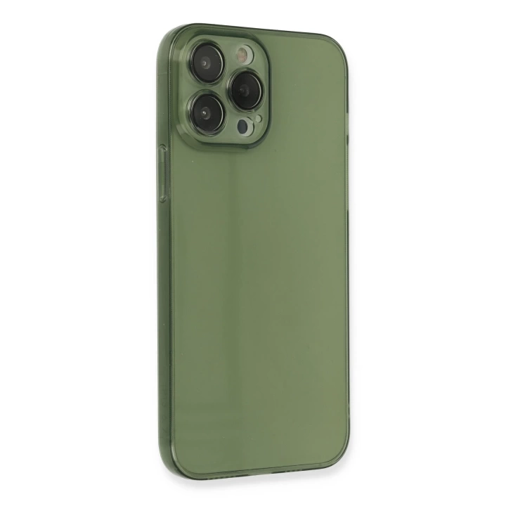 BFS  iPhone 13 Pro Max Kılıf Fly Lens Silikon - Yeşil