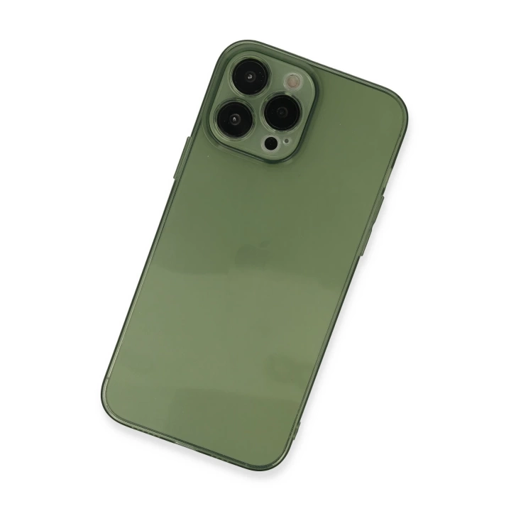 BFS  iPhone 13 Pro Max Kılıf Fly Lens Silikon - Yeşil
