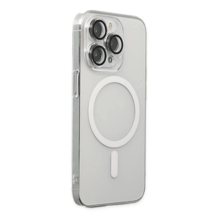 BFS  iPhone 13 Pro Max Kılıf Kaou Magneticsafe Slim Kapak - Şeffaf