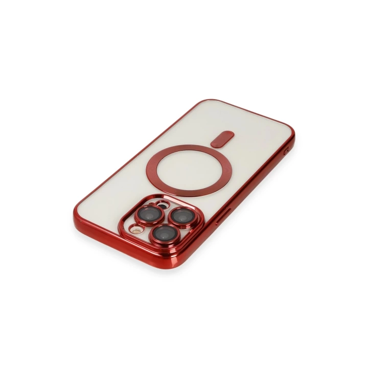 BFS  iPhone 13 Pro Max Kılıf Kross Magneticsafe Kapak - Kırmızı