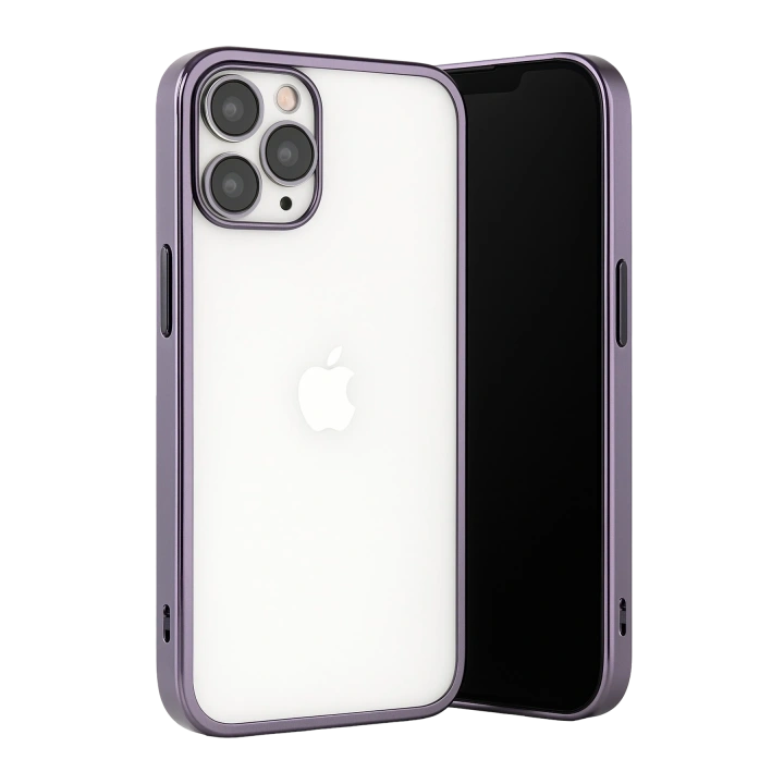 BFS  iPhone 13 Pro Max Kılıf  Lensli Silikon - Mor