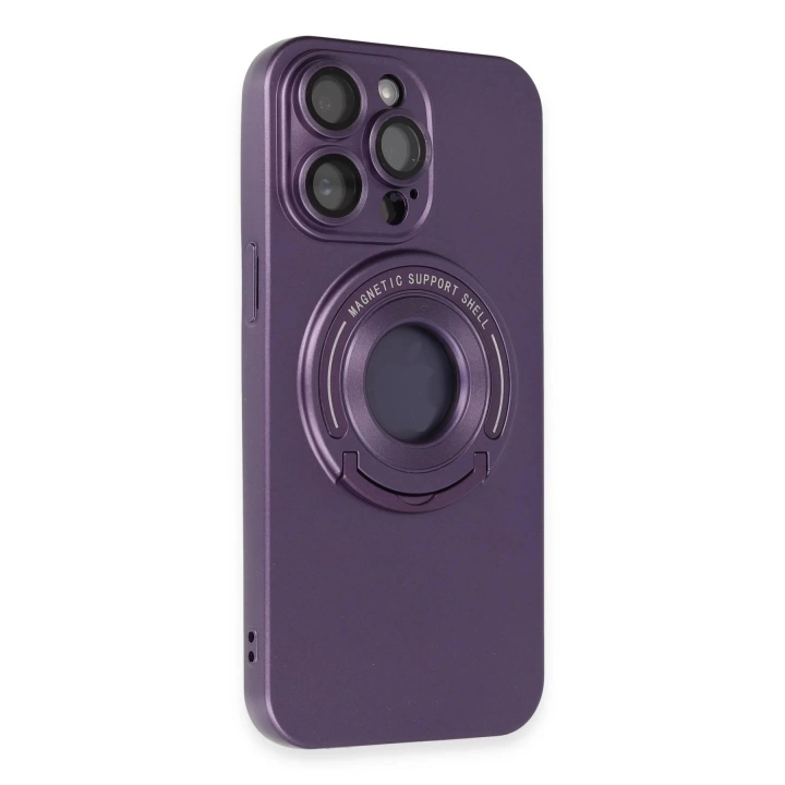 BFS  iPhone 13 Pro Max Kılıf Lukka Magneticsafe Kapak - Derin Mor