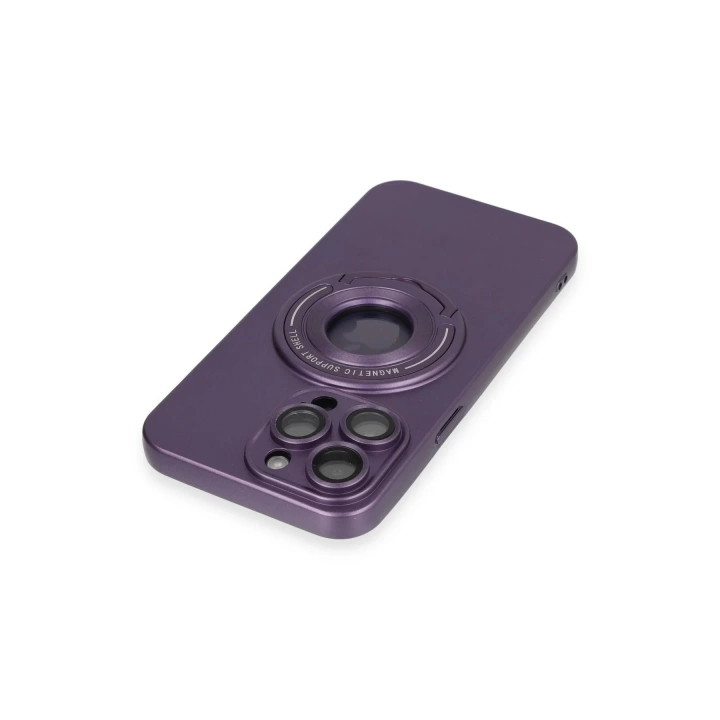 BFS  iPhone 13 Pro Max Kılıf Lukka Magneticsafe Kapak - Derin Mor