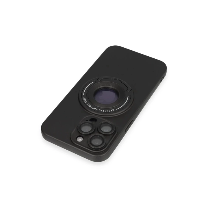 BFS  iPhone 13 Pro Max Kılıf Lukka Magneticsafe Kapak - Siyah