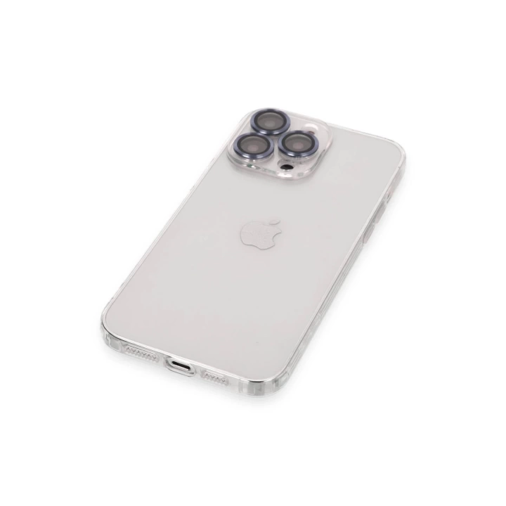 BFS  iPhone 13 Pro Max Kılıf Luko Lens Silikon - Sierra Blue