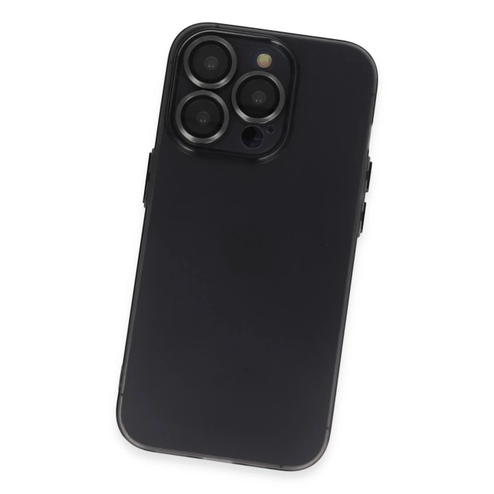 BFS  iPhone 13 Pro Max Kılıf Luko Lens Silikon - Siyah