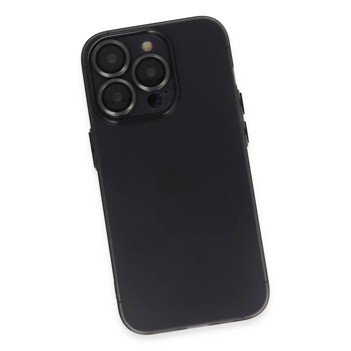 BFS  iPhone 13 Pro Max Kılıf Luko Lens Silikon - Siyah