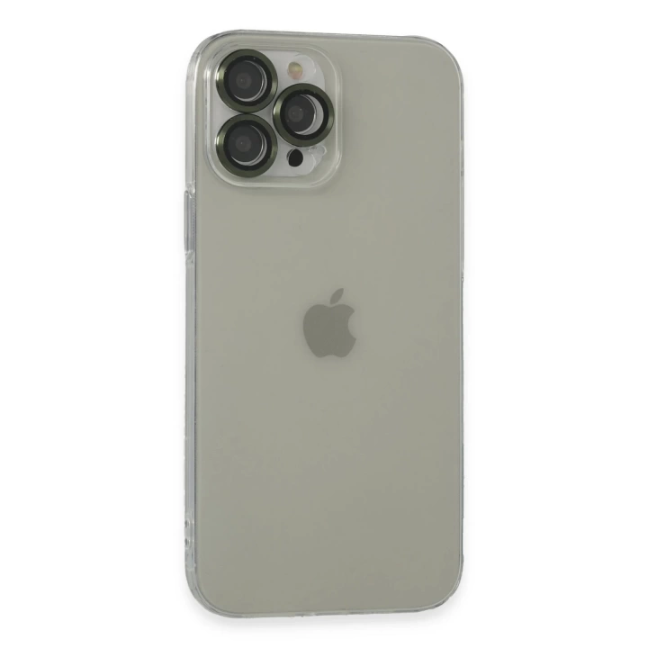 BFS  iPhone 13 Pro Max Kılıf Luko Lens Silikon - Yeşil