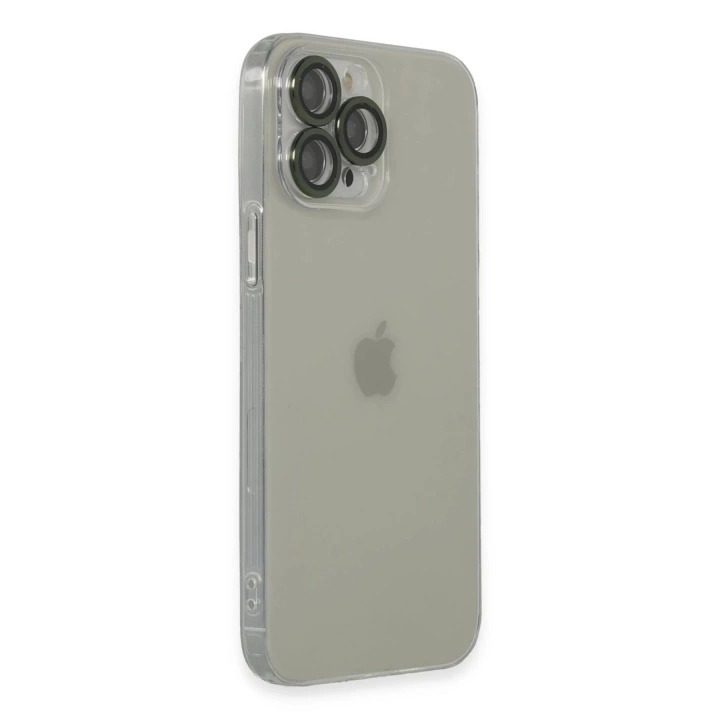 BFS  iPhone 13 Pro Max Kılıf Luko Lens Silikon - Yeşil