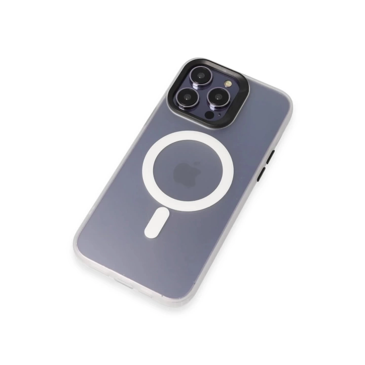 BFS  iPhone 13 Pro Max Kılıf Mateks Magsafe Kapak - Beyaz