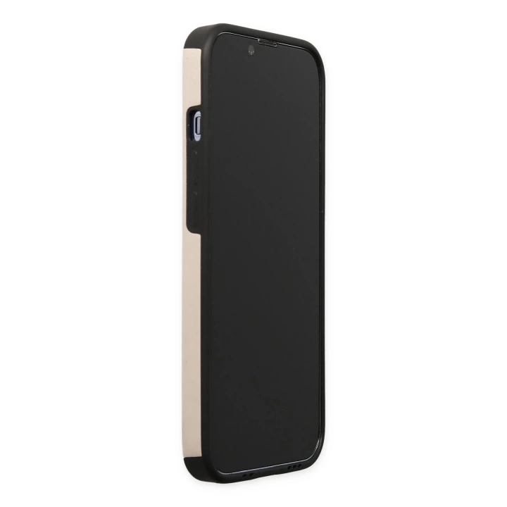 BFS  iPhone 13 Pro Max Kılıf Mega Standlı Silikon - Gold