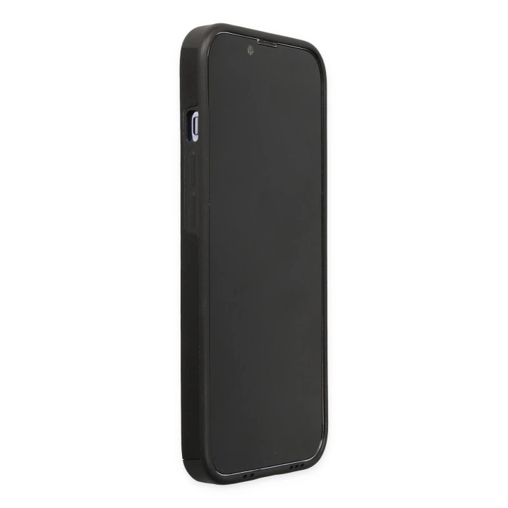 BFS  iPhone 13 Pro Max Kılıf Mega Standlı Silikon - Siyah