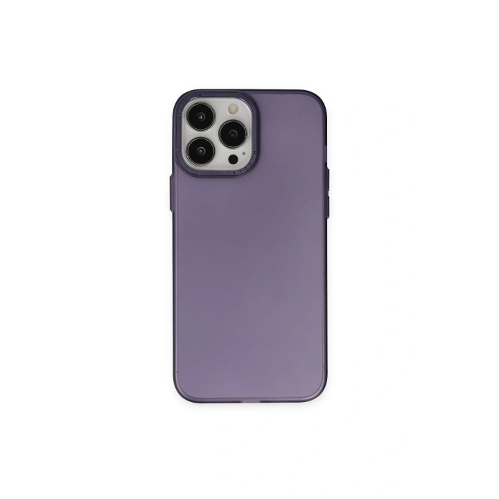 BFS  iPhone 13 Pro Max Kılıf Modos Metal Kapak - Derin Mor