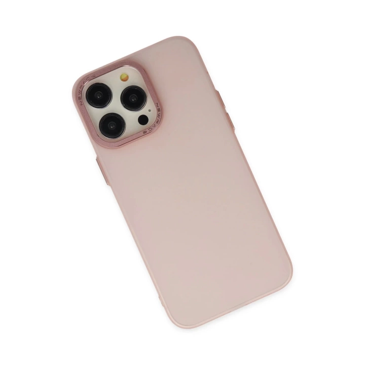 BFS  iPhone 13 Pro Max Kılıf Modos Metal Kapak - Pembe