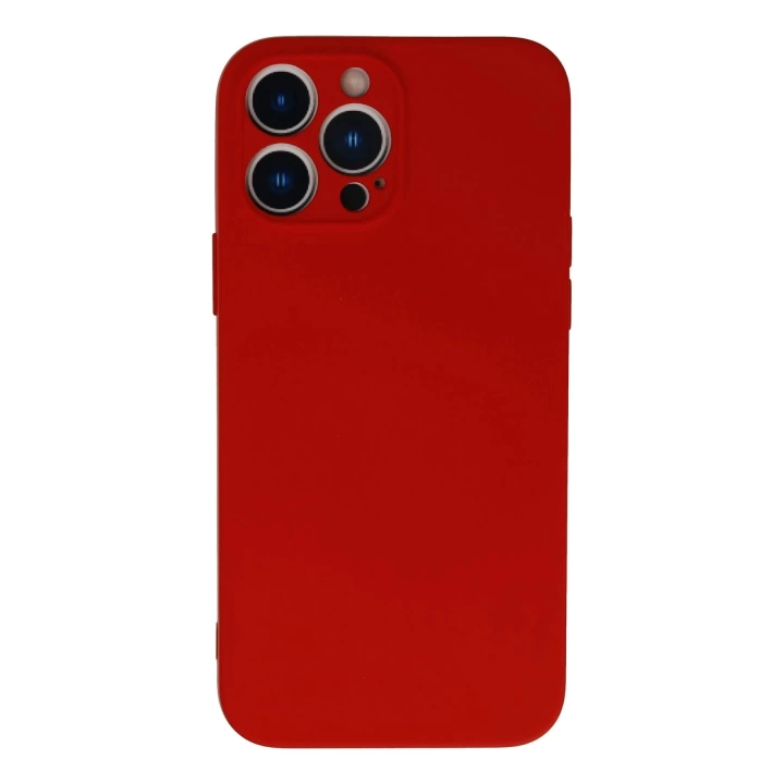 BFS  iPhone 13 Pro Max Kılıf Nano içi Kadife Silikon - Kırmızı