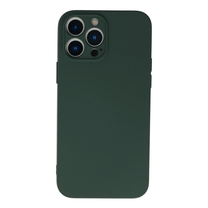 BFS  iPhone 13 Pro Max Kılıf Nano içi Kadife Silikon - Koyu Yeşil