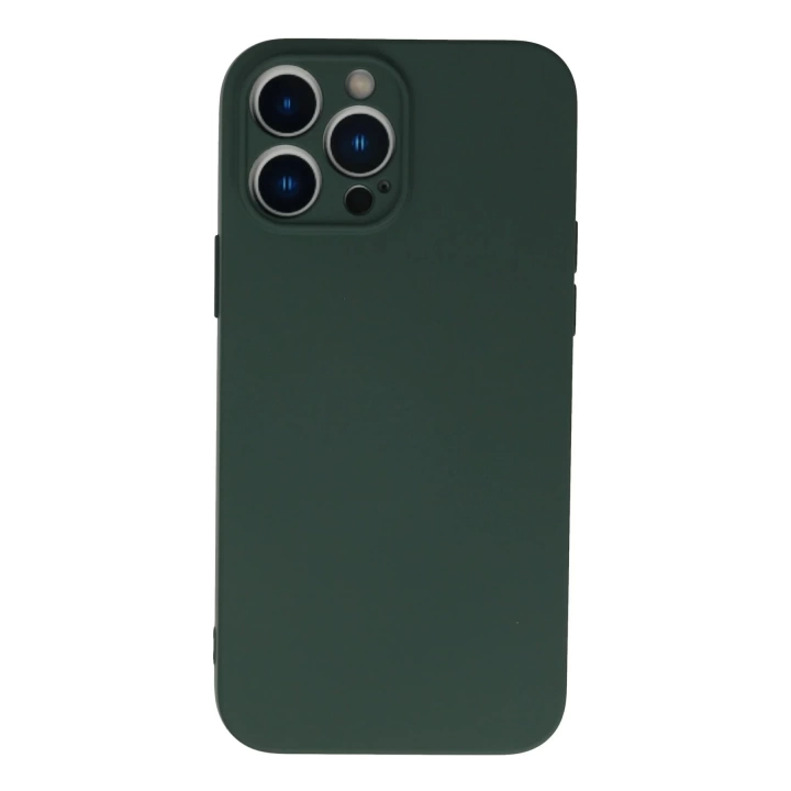 BFS  iPhone 13 Pro Max Kılıf Nano içi Kadife Silikon - Koyu Yeşil
