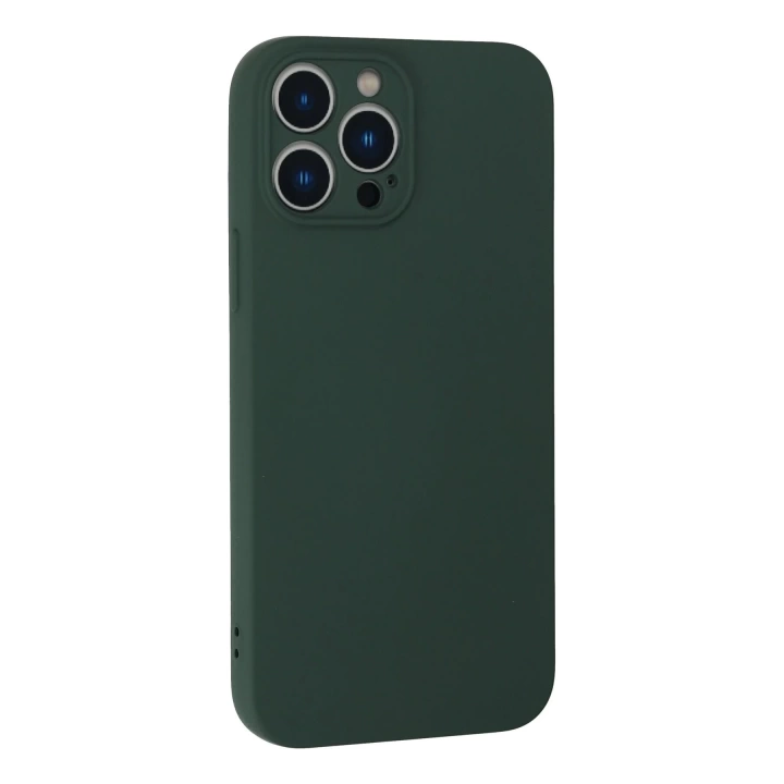 BFS  iPhone 13 Pro Max Kılıf Nano içi Kadife Silikon - Koyu Yeşil