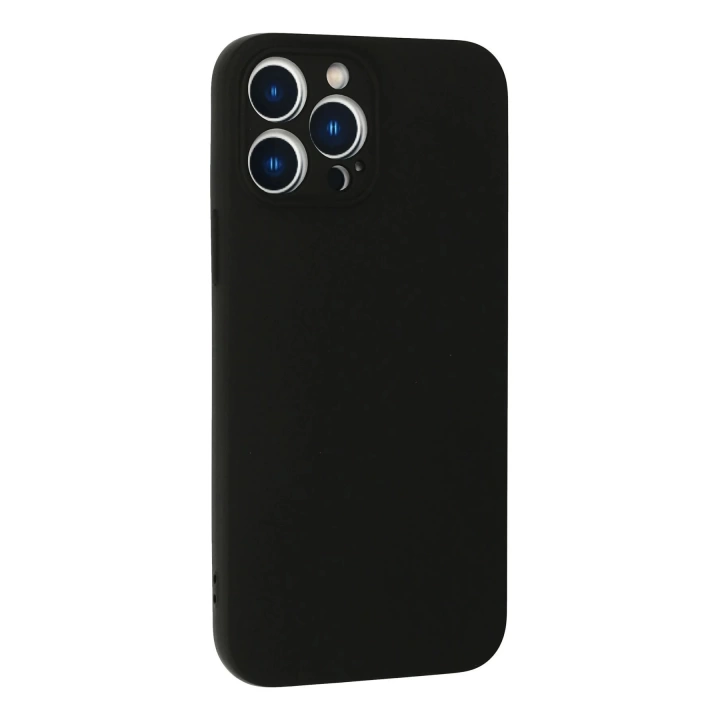 BFS  iPhone 13 Pro Max Kılıf Nano içi Kadife Silikon - Siyah