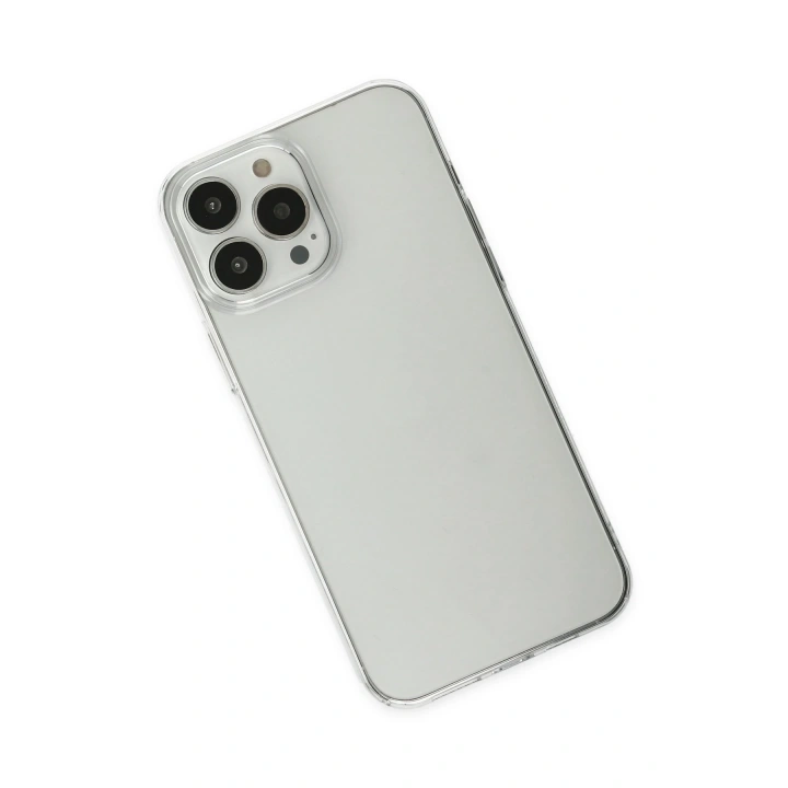 BFS  iPhone 13 Pro Max Kılıf Pc Sert Şeffaf Kapak - Şeffaf