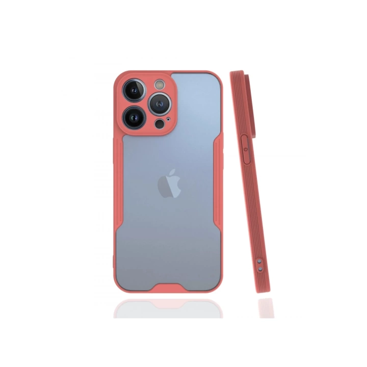 BFS  iPhone 13 Pro Max Kılıf Platin Silikon - Pembe