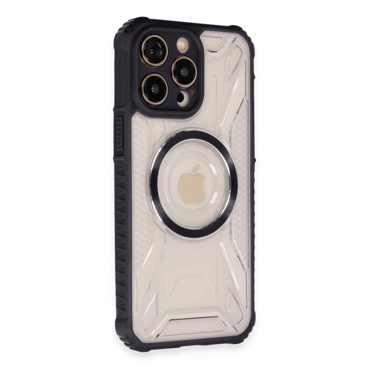 BFS  iPhone 13 Pro Max Kılıf Prag Magneticsafe Kapak - Siyah