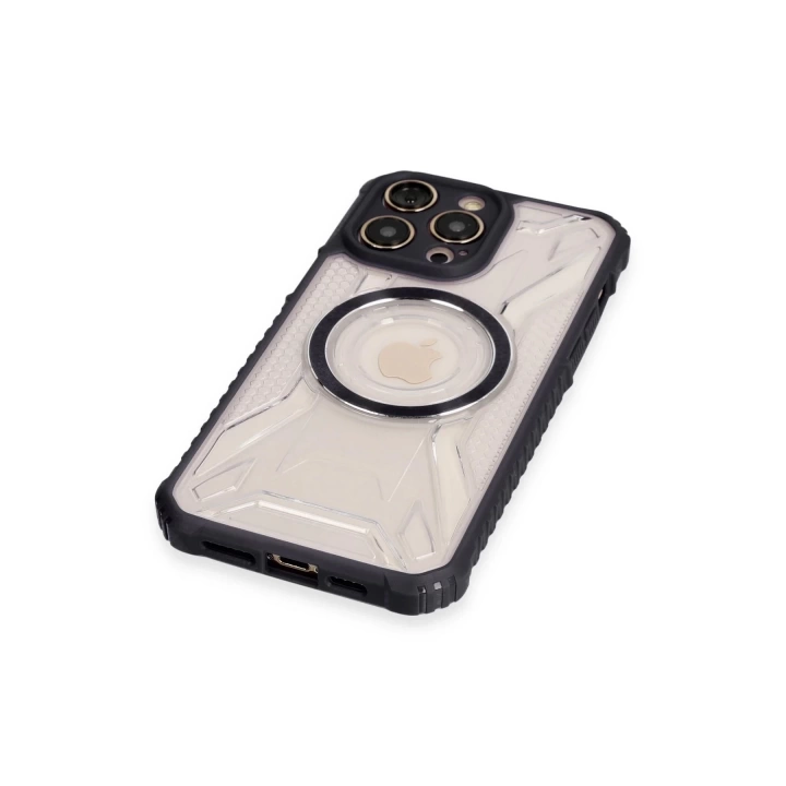 BFS  iPhone 13 Pro Max Kılıf Prag Magneticsafe Kapak - Siyah