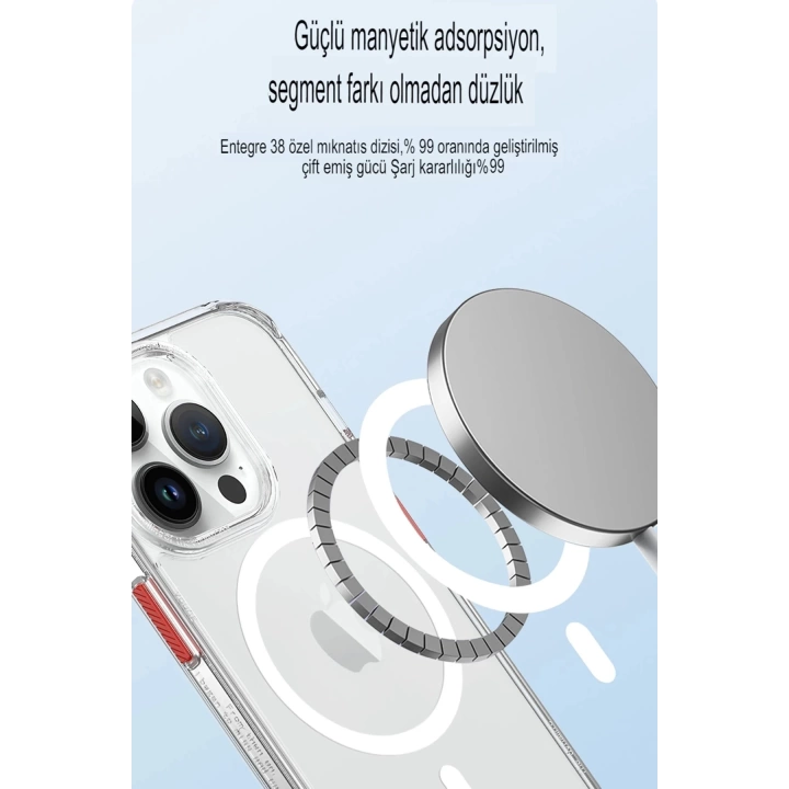 BFS  iPhone 13 Pro Max Kılıf Ramos Magsafe Kapak - Derin Mor