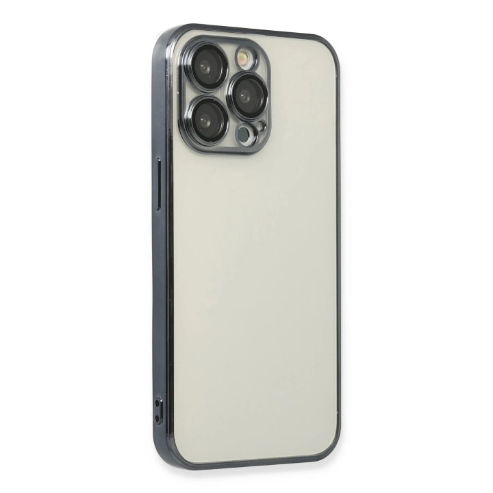 BFS  iPhone 13 Pro Max Kılıf Razer Lensli Silikon - Siyah