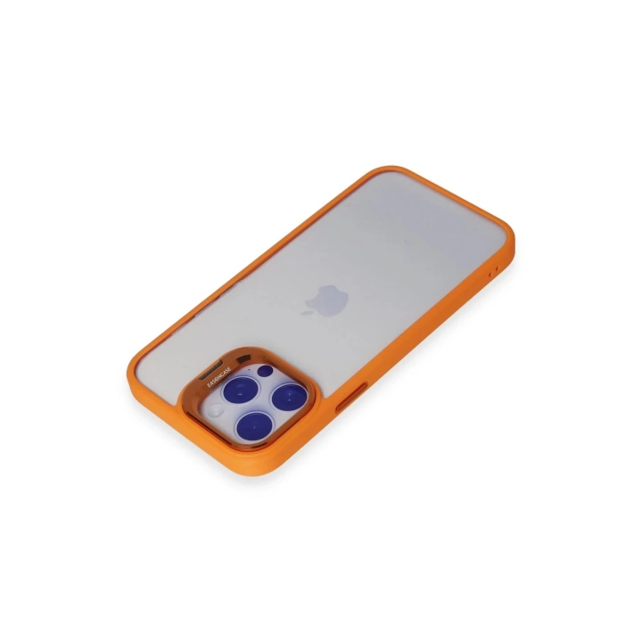 BFS  iPhone 13 Pro Max Kılıf Roblox Lens Standlı Kapak - Turuncu