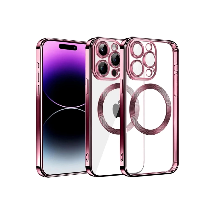 BFS  iPhone 13 Pro Max Kılıf Slot Silikon - Rose Gold