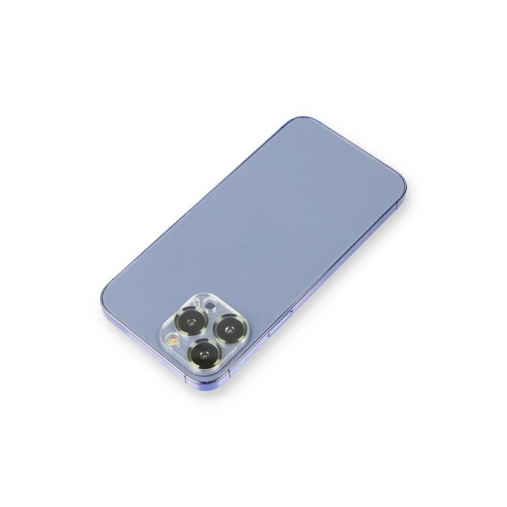 BFS  iPhone 13 Pro Max Metal Kamera Lens Koruma Cam - Koyu Yeşil