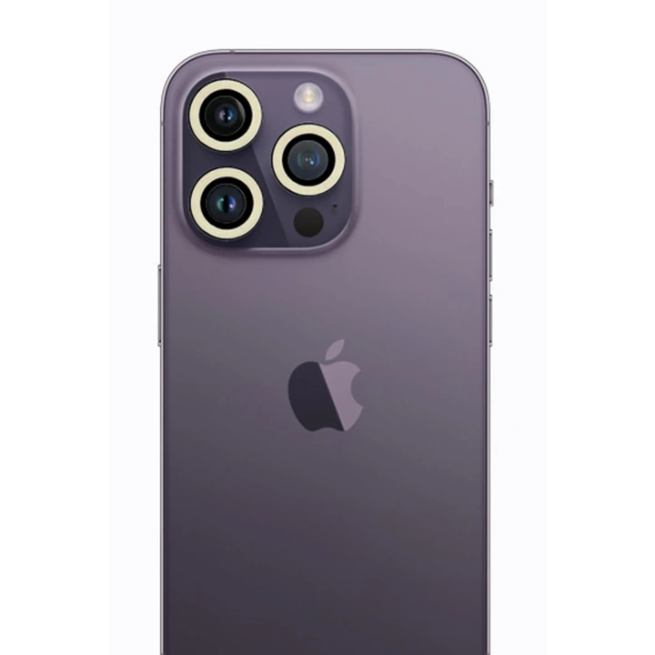 BFS  iPhone 13 Pro Max Neon Fosforlu Kamera Lens - Beyaz