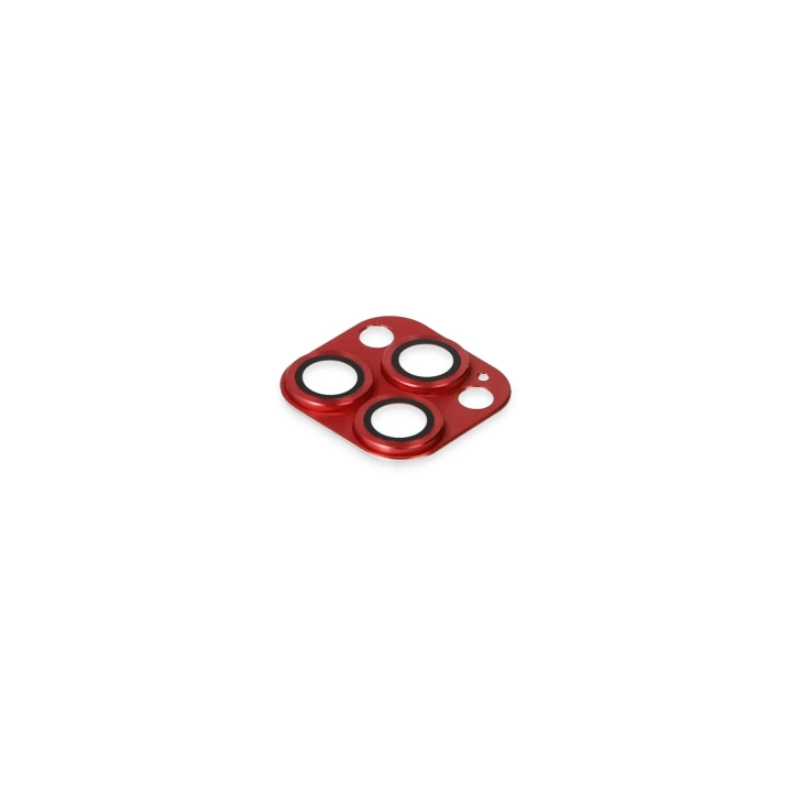 BFS  iPhone 13 Pro Max Pers Alüminyum Kamera Lens - Kırmızı