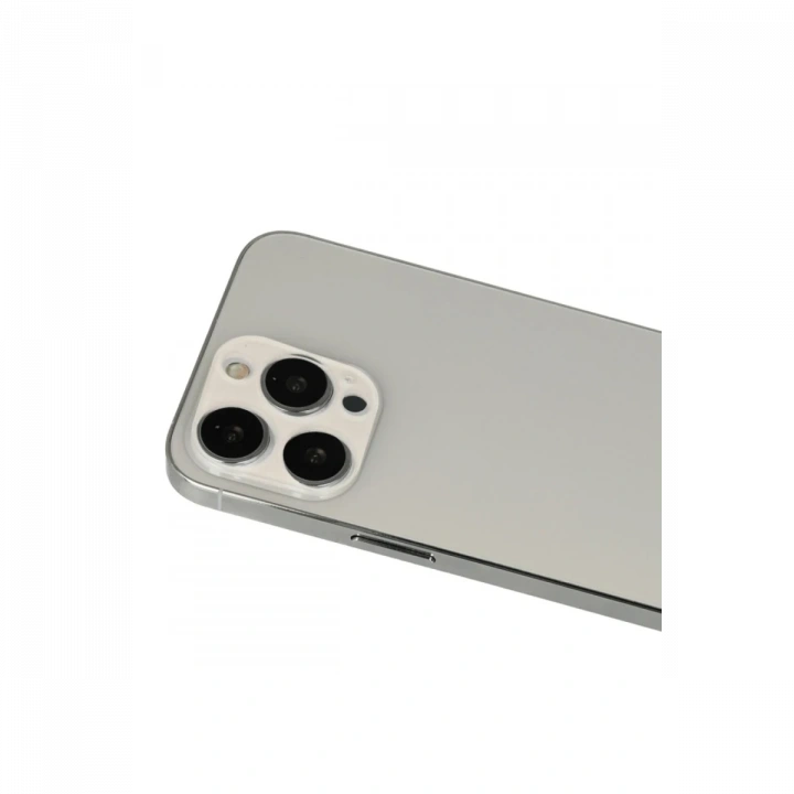 BFS  iPhone 13 Pro Max Rainbow Kamera Lens Koruma Cam - Beyaz