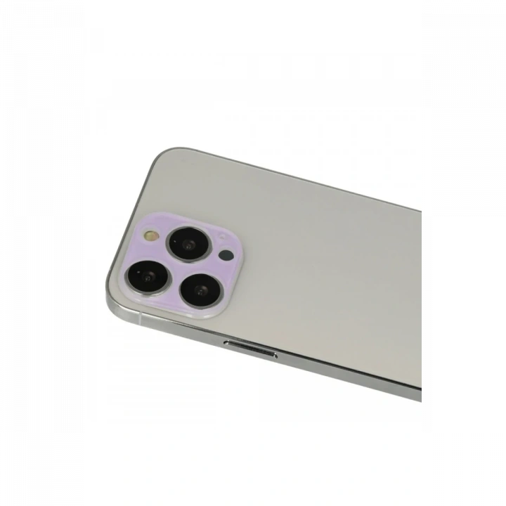 BFS  iPhone 13 Pro Max Rainbow Kamera Lens Koruma Cam - Mor