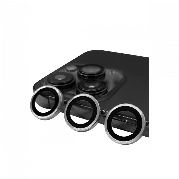 BFS  iPhone 13 Pro Max Raze Metal Kamera Lens - Gümüş