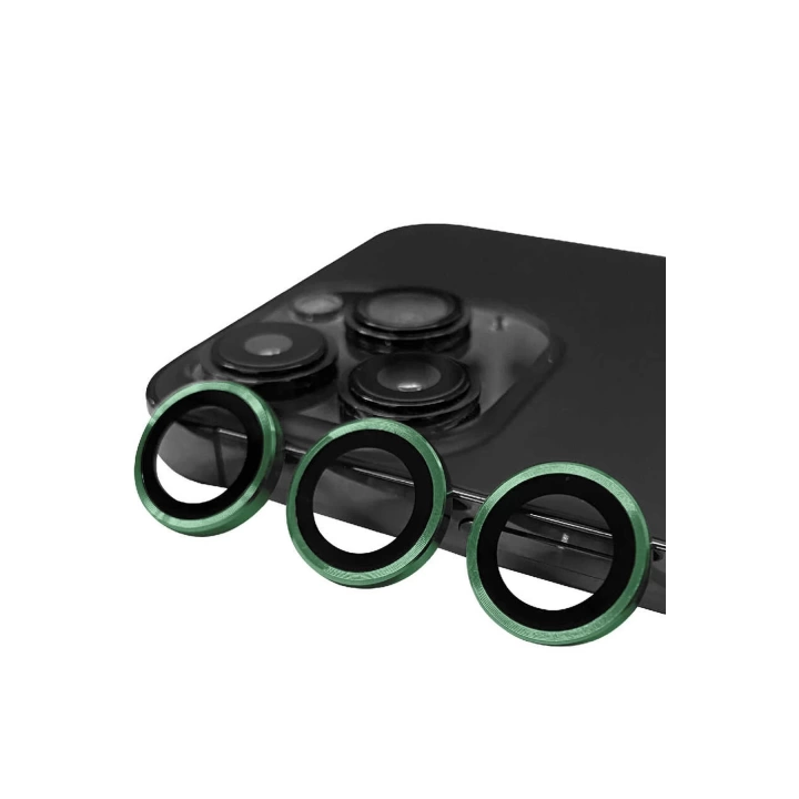 BFS  iPhone 13 Pro Max Raze Metal Kamera Lens - Yeşil