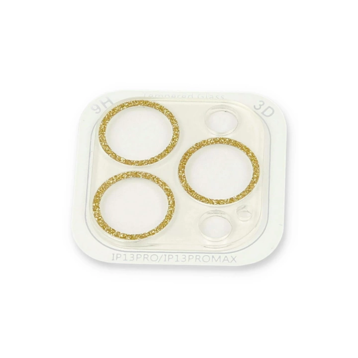 BFS  iPhone 13 Pro Max Shine Kamera Lens Koruma Cam - Gold
