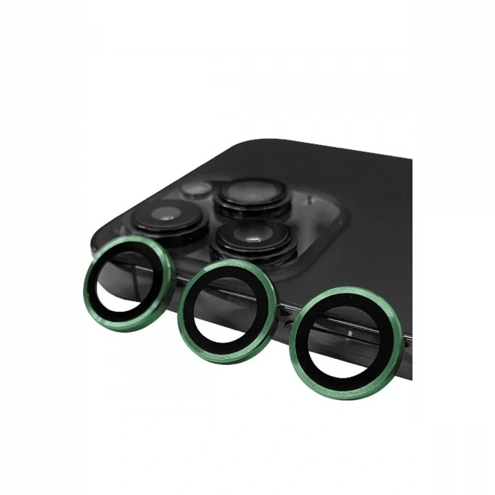 BFS  iPhone 13 Pro Raze Metal Kamera Lens - Yeşil