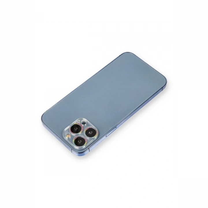 BFS  iPhone 13 Pro Shine Kamera Lens Koruma Cam - Rainbow