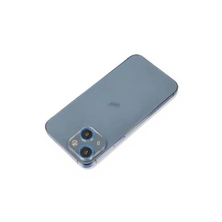 BFS  iPhone 13 Shine Kamera Lens Koruma Cam - Mavi