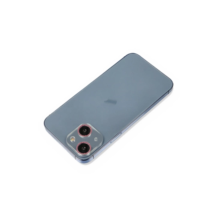 BFS  iPhone 13 Shine Kamera Lens Koruma Cam - Pembe