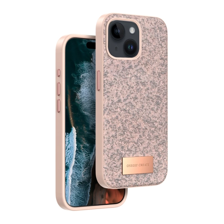 BFS  iPhone 14 Bright Simli Kapak - Pembe